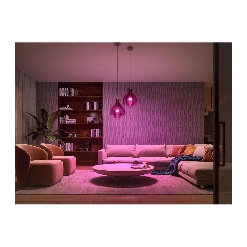 Ampoules connectées Philips Hue pack de 2 - Ambiance White & Color E27