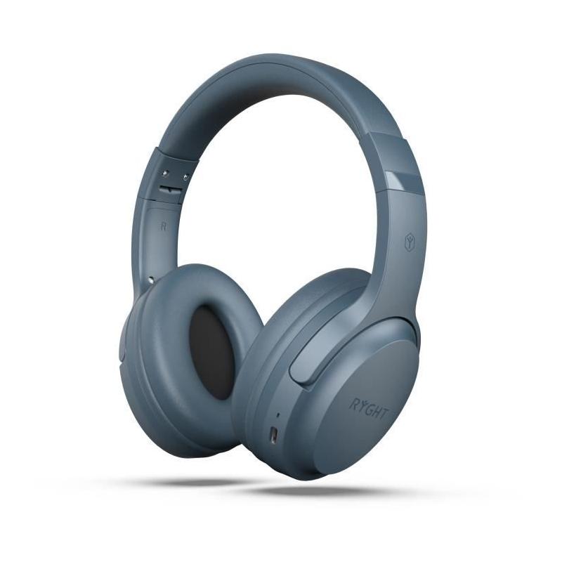 Casque sans fil RYGHT TEMPO Gris Bleu - Dimensions compactes