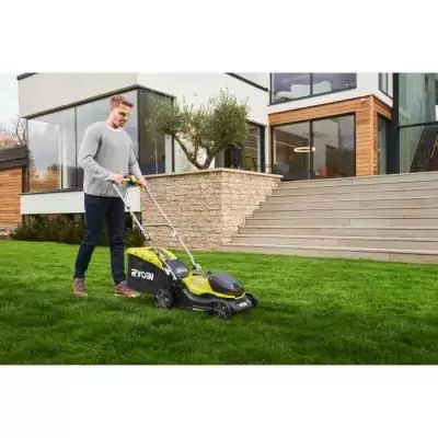 Tondeuse à gazon 18V ONE+ - Brushless - Ø coupe 37 cm - ramassage et mulching