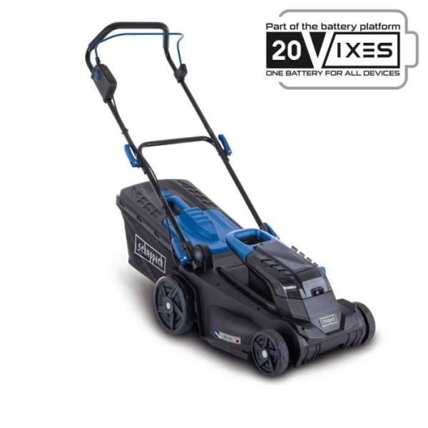 Tondeuse sans fil BC-MP380-X - coupe 38cm + mulching + ramassage + hauteur réglable - SCHEPPACH 20V IXES - sans batterie ni cha