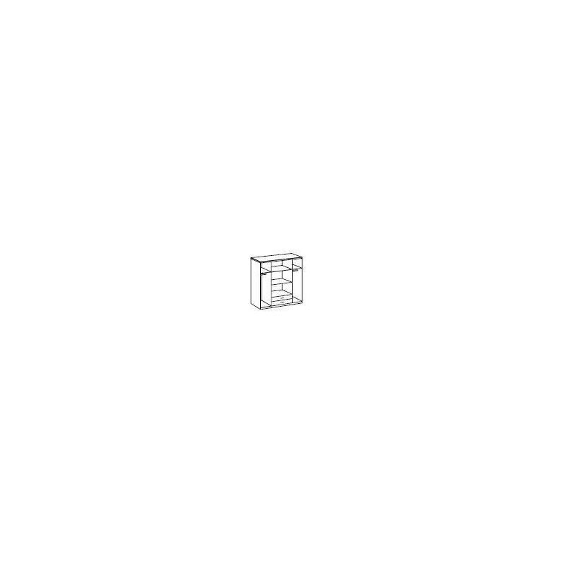 Armoire 4 portes blanc - L 180 x P 56 x H 199 cm