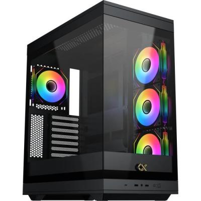 Boîtier PC XIGMATEK META: Moyen tour E-ATX Verre trempé ARGB Noir