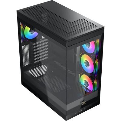 Boîtier PC XIGMATEK META: Moyen tour E-ATX Verre trempé ARGB Noir