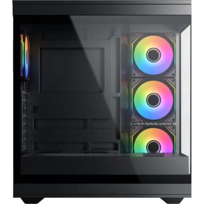 Boîtier PC XIGMATEK META: Moyen tour E-ATX Verre trempé ARGB Noir
