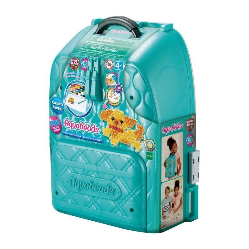 Sac-à-dos créatif DX Aquabeads - Jeu de perles à repasser