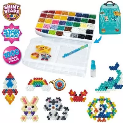 Sac-à-dos créatif DX Aquabeads - Jeu de perles à repasser