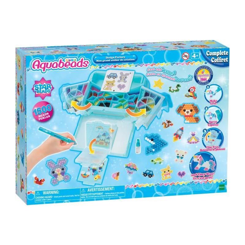 Jouet AQUABEADS - Atelier de création - Perles multicolores/Bleu