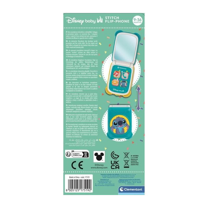 CLEMENTONI - Flip Phone Stitch - Jeu d'éveil amusant