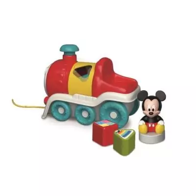 CLEMENTONI - Le train des formes de Mickey: jouet d'éveil ludique