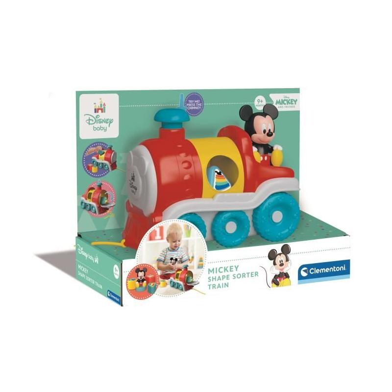 CLEMENTONI - Le train des formes de Mickey: jouet d'éveil ludique