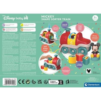 CLEMENTONI - Le train des formes de Mickey: jouet d'éveil ludique