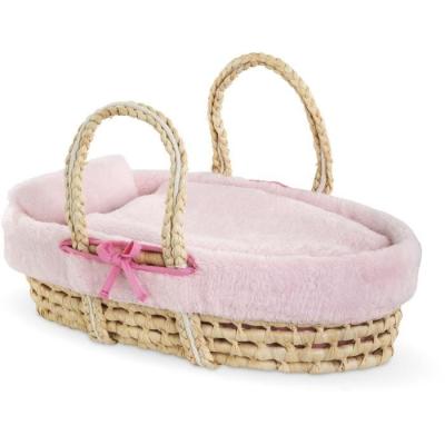Accessoires poupons COROLLE - Couffin Peluche Rose - 36/42cm