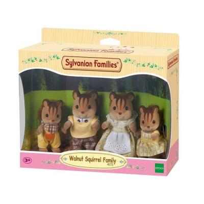 Figurine miniature Famille Écureuil Roux - SYLVANIAN FAMILIES - Idéal pour les enfants dès 3 ans