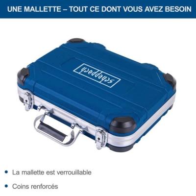 Mallette Outils 135pcs - SCHAPPACH - Acier Chrome Vanadium