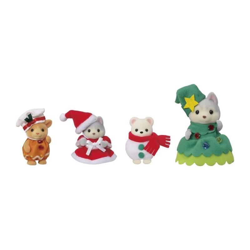 Poupée - SYLVANIAN FAMILIES - Coffret Noël - 4 figurines