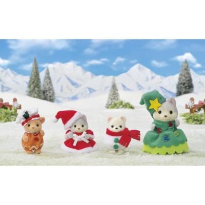 Poupée - SYLVANIAN FAMILIES - Coffret Noël - 4 figurines