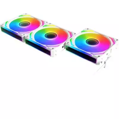 Ventilateurs PC XIGMATEK - Starlink Ultra Arctic (Blanc) - Pack 3x120mm ARGB