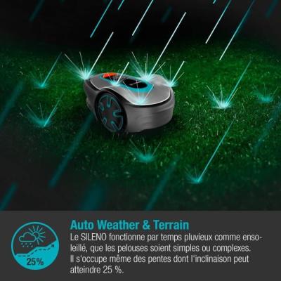 Tondeuse robot GARDENA SILENO Minimo 500 - Connectée Bluetooth