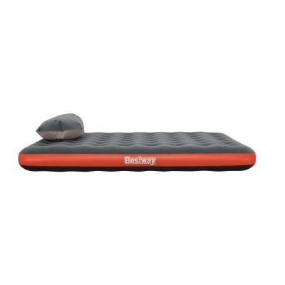 Matelas Double Roll & Relax Gonflable pour Camping 203x183x22 cm