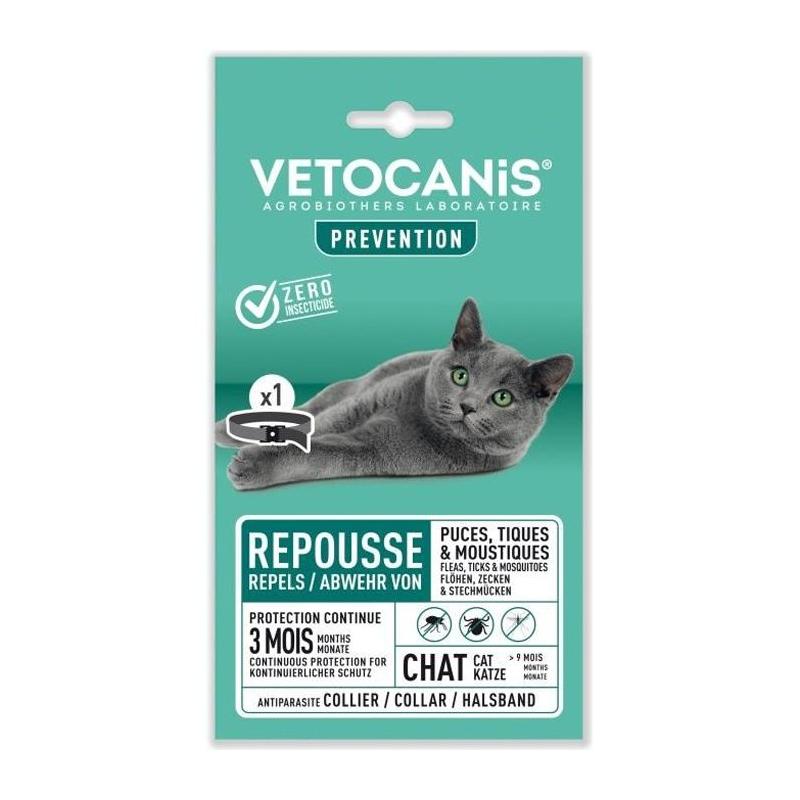 Collier antiparasitaire chat efficace - 14x10x3 cm