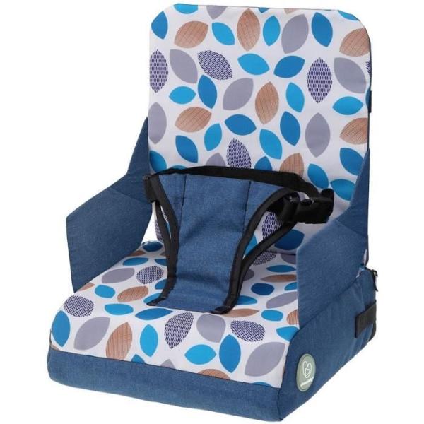 Siege d'appoint d'alimentation portable - DREAMBABY - Grab ‘N Go - Feuilles - Bleu