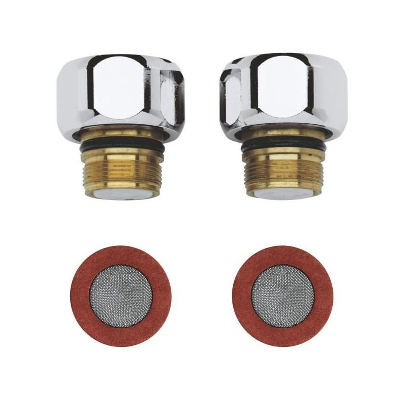 Clapets anti-retours GROHE - Métal chromé - 0,155 kg