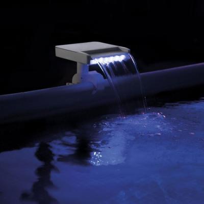 Fontaine cascade LED pour piscine Intex - Effet spectaculaire