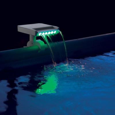 Fontaine cascade LED pour piscine Intex - Effet spectaculaire