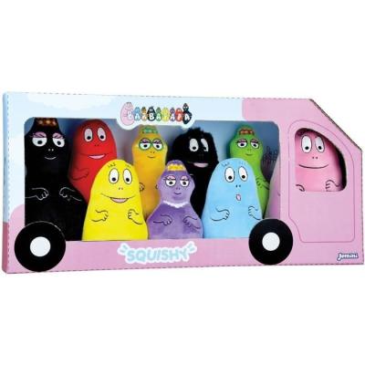 Coffret 9 Peluches Barbapapa 15 cm - JEMINI - Avec Barbapapa, Barbamama et leurs sept enfants