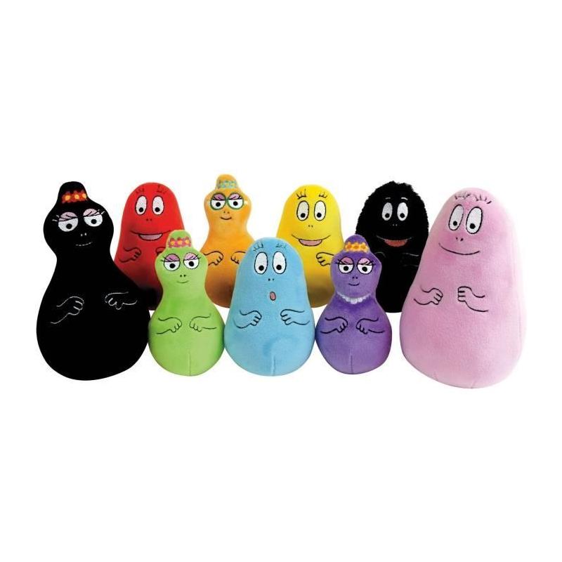 Coffret 9 Peluches Barbapapa 15 cm - JEMINI - Avec Barbapapa, Barbamama et leurs sept enfants