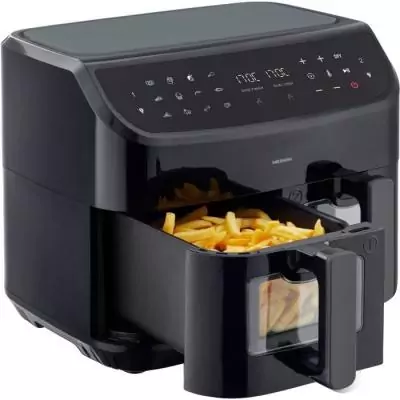 Friteuse à Air Chaud MEDION - P20 XXL Twin - 2600 W - Noir