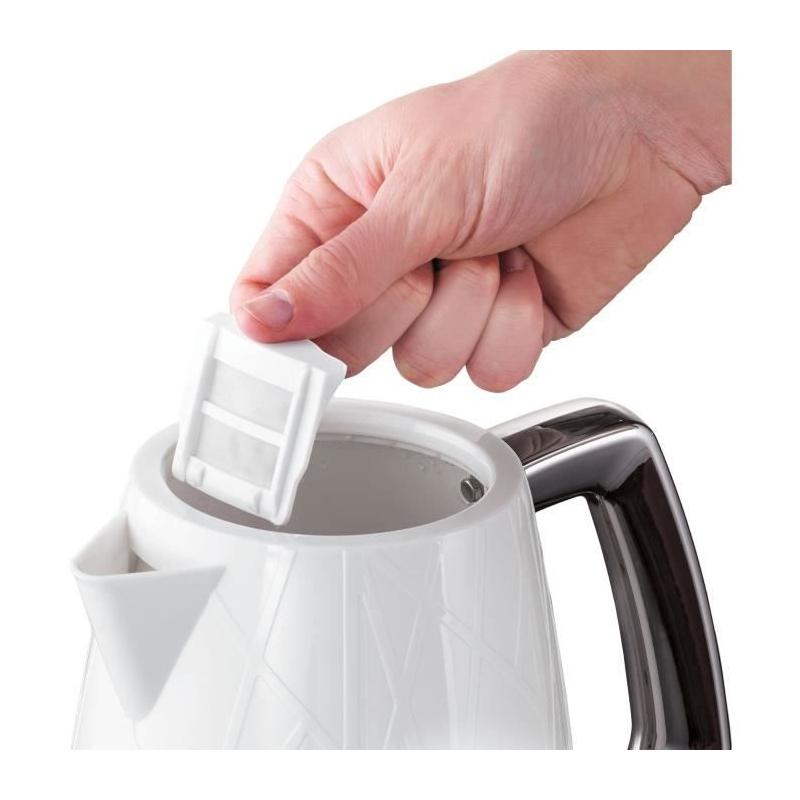 Bouilloire RUSSELL HOBBS - Structure Blanc - 2400 W - 1.7 L - Zones d'ébullition rapide