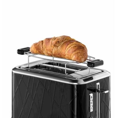 Grille-Pain Russell Hobbs Structure Noir 1500W - Fentes Extra larges