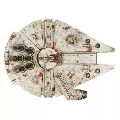 Maquette 4D du Faucon Millenium - Kit de Construction 48 cm