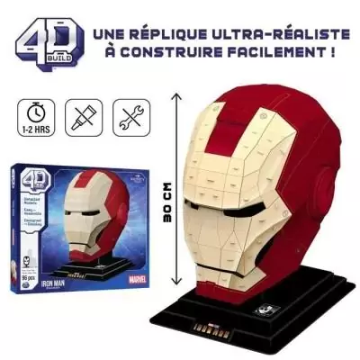Marvel - CASQUE IRON MAN - Maquette 4D facile à construire