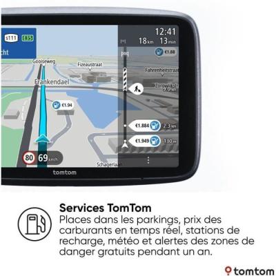 TomTom GO Superior 7: GPS Voiture 7 pouces - Traffic en temps réel - Services Premium 2 ans