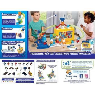 Toboggan à billes VTECH MARBLE RUSH - Boîte de construction et rangement
