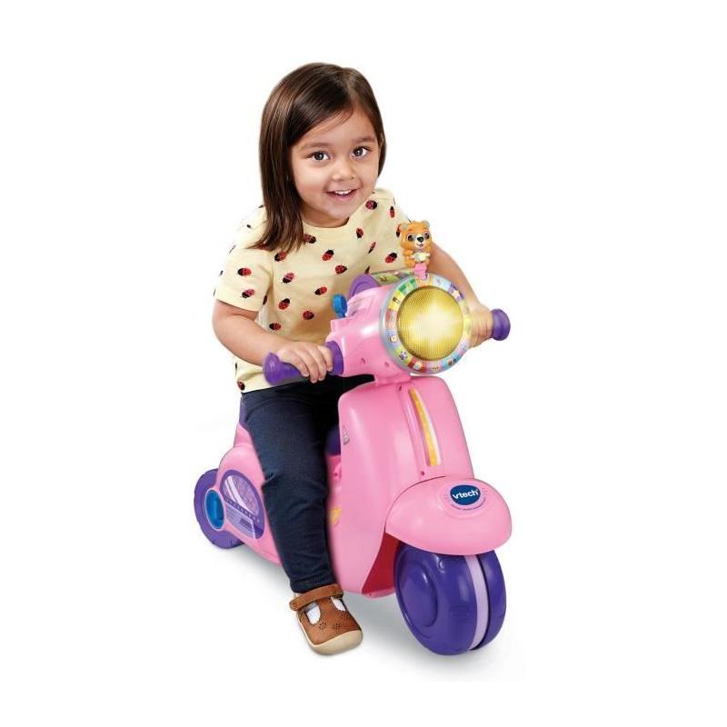 Porteur Scooter Interactif 3 en 1 Rose - VTECH