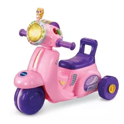 Porteur Scooter Interactif 3 en 1 Rose - VTECH Porteur Scooter Interactif 3 en 1 Rose - VTECH