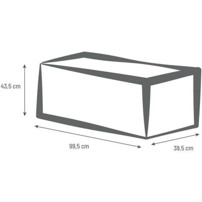 Bac à fleurs Volcania 100x40x40 cm - 97,6 L - Gris anthracite