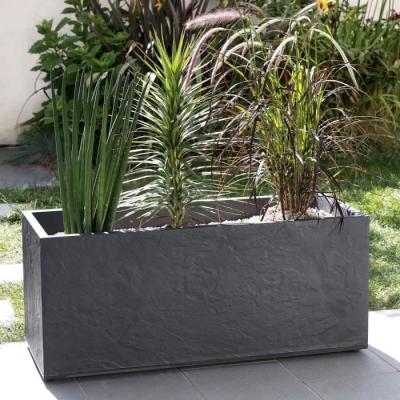 Bac à fleurs Volcania 100x40x40 cm - 97,6 L - Gris anthracite
