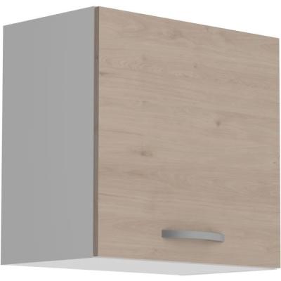 Meuble haut 1 porte OSLO - Chene Jackson - L 60 x P 36 x H 58 cm