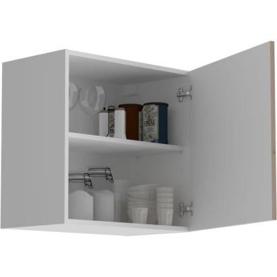 Meuble haut 1 porte OSLO - Chene Jackson - L 60 x P 36 x H 58 cm