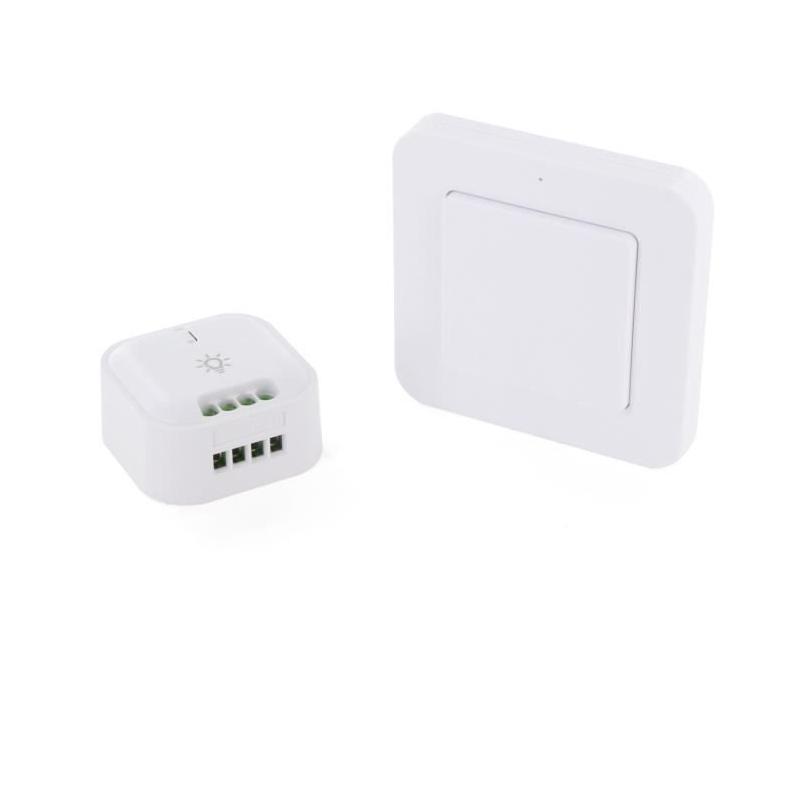 Interrupteur sans fil + Module éclairage On/Off - DIO CONNECTED HOME - Blanc