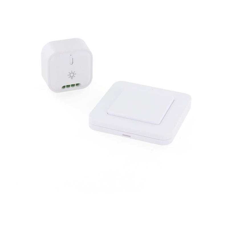 Interrupteur sans fil + Module éclairage On/Off - DIO CONNECTED HOME - Blanc
