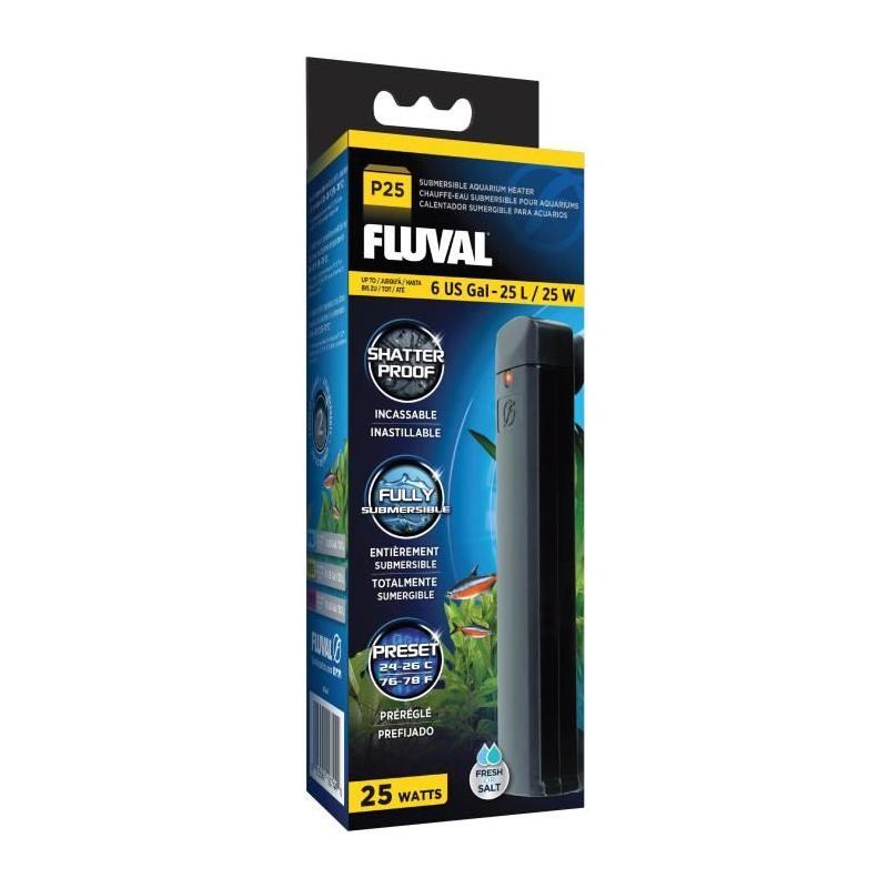 Chauffe-eau FLUVAL P25: Chauffage Pré-réglé pour Aquarium