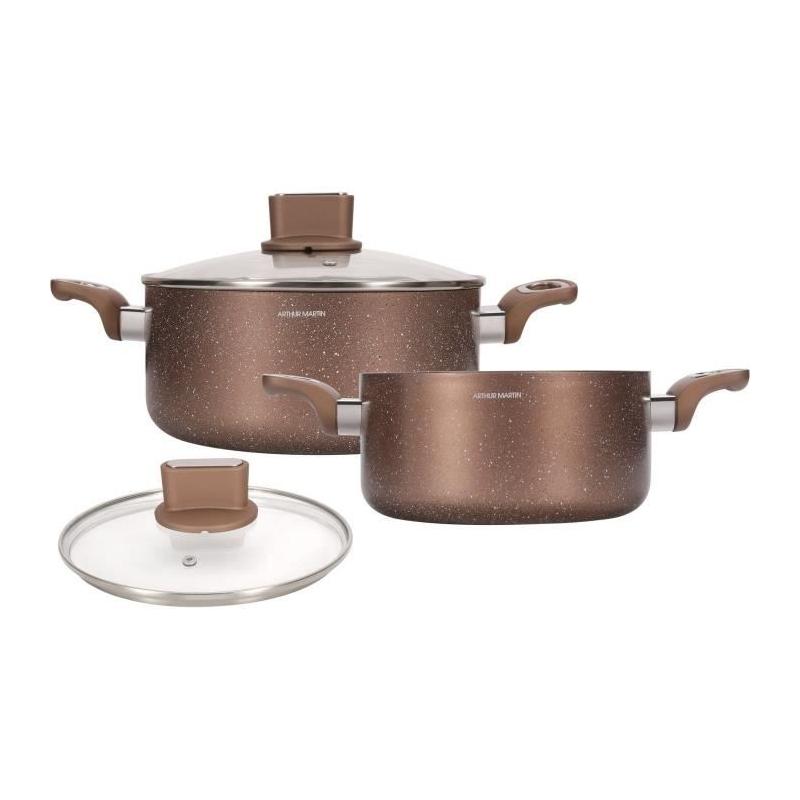 Set de marmites ARTHUR MARTIN - AM9820 - Aluminium - 20-24 cm - Induction
