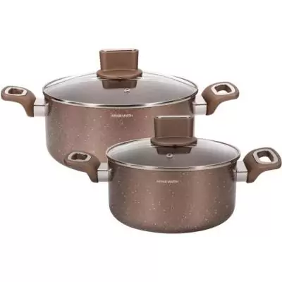Set de marmites ARTHUR MARTIN - AM9820 - Aluminium - 20-24 cm - Induction