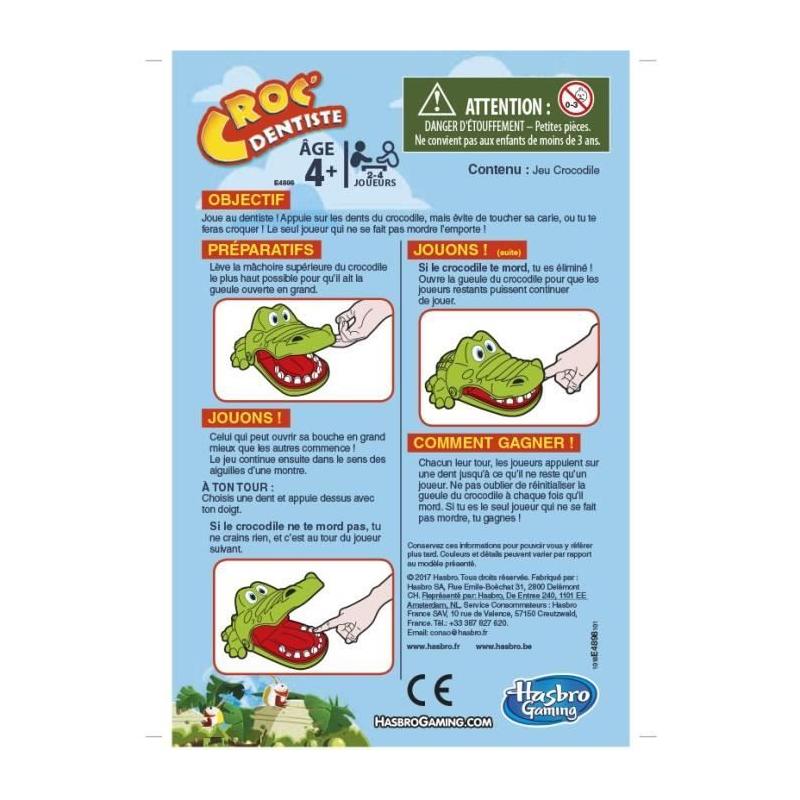 Croc' Dentiste - Jeu fun pour les petits dès 4 ans