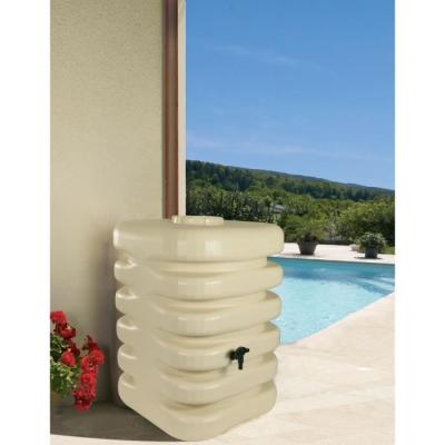 Récupérateur d'eau Cubique BELLI 350L Beige - Compact et élégant